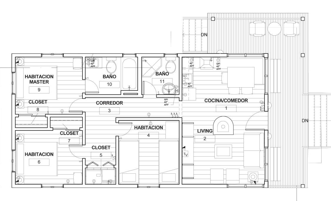 Cabins plan